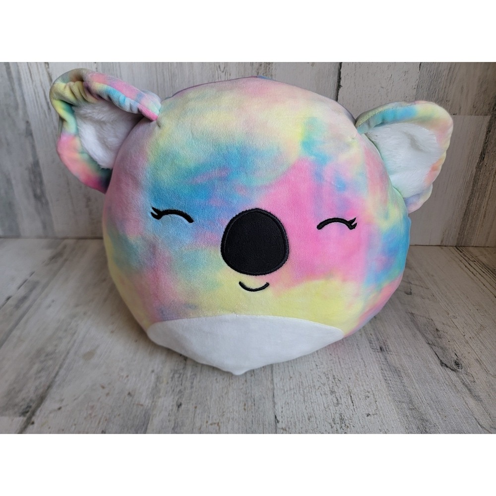 Squishmallow‎ koala reversible kitty cat plush stuffed animal rainbow